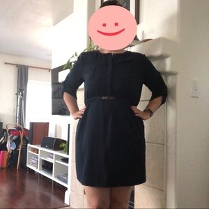 Skies Are Blue Navy Work Dress
